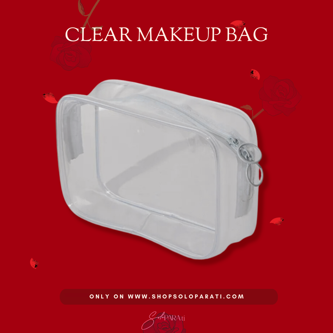 "Carry It All" Clear Makeup Bag